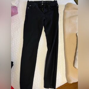 Seven for All Mankind Black Skinny Jeans 28 The Skinny